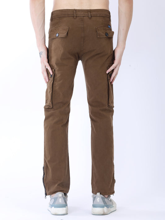 Brown Utility Cargo Pants | Marked by BLUETINT