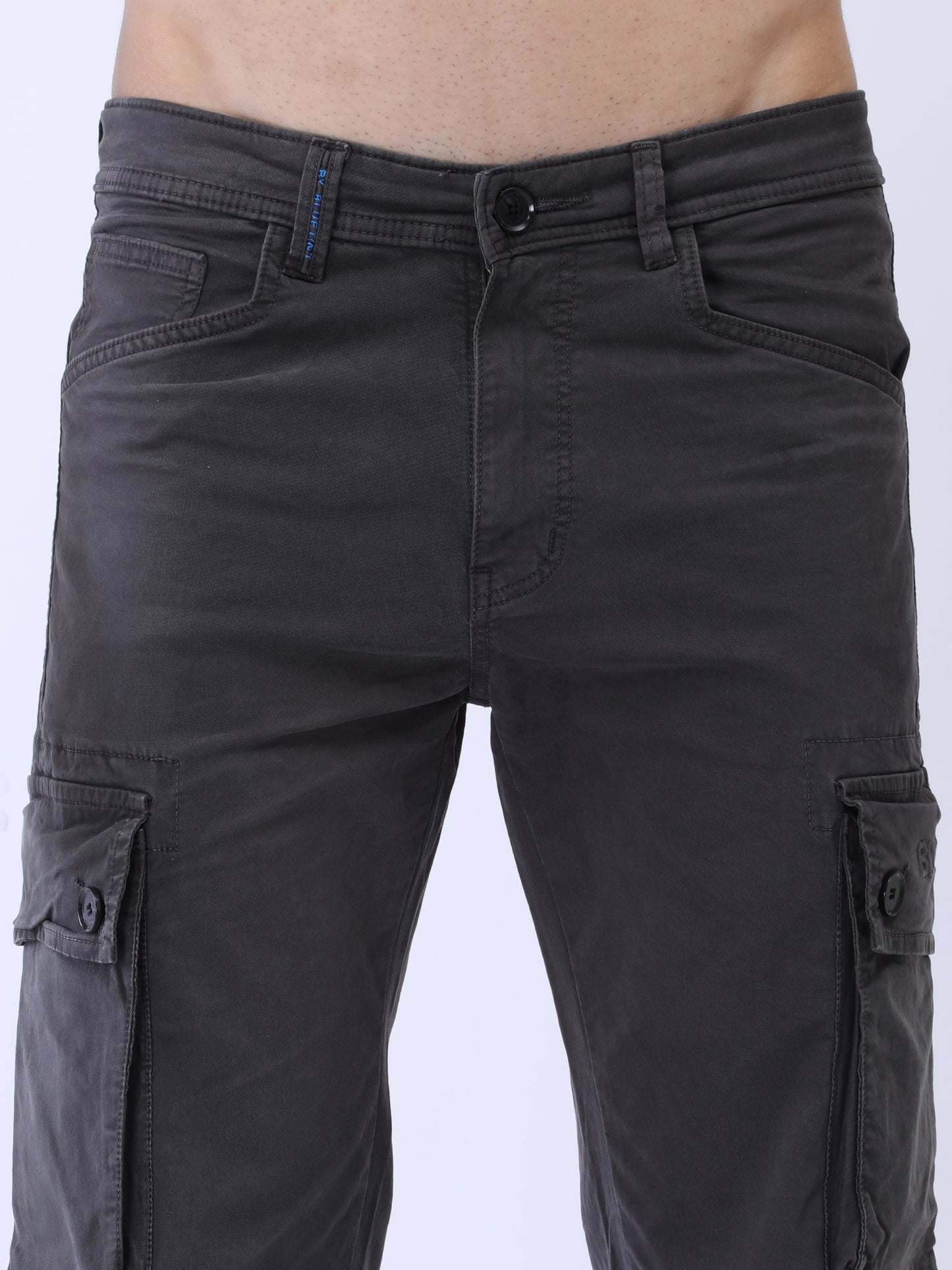 Black Button Utility Pants | Marked by BLUETINT
